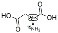 L-天冬氨酸-2-13C,15N 结构式