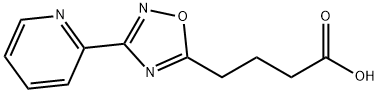 4-(3-吡啶-2-基-[1,2,4]恶二唑-5-基)-丁酸 结构式