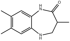 1,3,4,5-Tetrahydro-3,7,8-trimethyl-2H-1,5-benzodiazepin-2-one 结构式