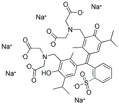 METHYLTHYMOL BLUE PENTASODIUM SALT 结构式