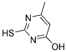 2-氢硫基-4-羟基-6-甲基嘧啶 结构式