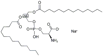 1,2-DIMYRISTOYL-SN-GLYCERO-3-PHOSPHO-L-SERINE (SODIUM SALT);14:0 PS;DMPS 结构式