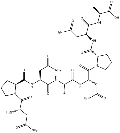 H(-ASN-PRO-ASN-ALA)2-OH 结构式