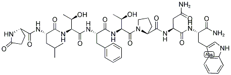 GLP-LEU-THR-PHE-THR-PRO-ASN-TRP-NH2 结构式
