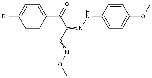 3-(4-Bromophenyl)-2-[2-(4-methoxyphenyl)hydrazono]-3-oxopropanal O-methyloxime 结构式