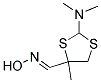 2-(DIMETHYLAMINO)-4-METHYL-1,3-DITHIOLANE-4-CARBALDEHYDEOXIME 结构式