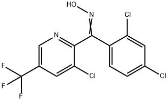 [3-CHLORO-5-(TRIFLUOROMETHYL)-2-PYRIDINYL](2,4-DICHLOROPHENYL)METHANONE OXIME 结构式