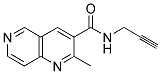 2-METHYL-N-(PROPYN-3-YL)-1,6-NAPHTHYRIDINE-3-CARBOXAMIDE 结构式