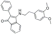 3-((2-(3,4-DIMETHOXYPHENYL)ETHYL)AMINO)-2-PHENYLINDEN-1-ONE 结构式