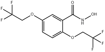 N-HYDROXY-2,5-BIS(2,2,2-TRIFLUOROETHOXY)BENZENECARBOXAMIDE 结构式