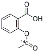 Acetylsalicylic acid, [acetyl-14C] 结构式