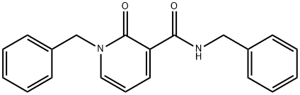 N,1-DIBENZYL-2-OXO-1,2-DIHYDRO-3-PYRIDINECARBOXAMIDE 结构式