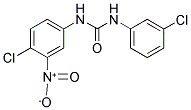 N-(4-CHLORO-3-NITROPHENYL)-N'-(3-CHLOROPHENYL)UREA 结构式