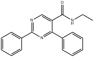 N-ETHYL-2,4-DIPHENYL-5-PYRIMIDINECARBOXAMIDE 结构式