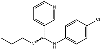 N-(4-CHLOROPHENYL)-N'-PROPYL-3-PYRIDINECARBOXIMIDAMIDE 结构式