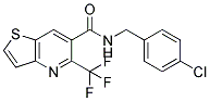 N-(4-CHLOROBENZYL)-5-(TRIFLUOROMETHYL)THIENO[3,2-B]PYRIDINE-6-CARBOXAMIDE 结构式