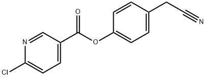 4-(CYANOMETHYL)PHENYL 6-CHLORONICOTINATE 结构式