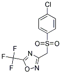 4-CHLORO-1-(((4-(TRIFLUOROMETHYL)(3,2,5-OXADIAZOLYL))METHYL)SULFONYL)BENZENE 结构式