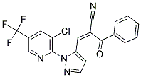 2-BENZOYL-3-(1-[3-CHLORO-5-(TRIFLUOROMETHYL)-2-PYRIDINYL]-1H-PYRAZOL-5-YL)ACRYLONITRILE 结构式