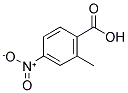2-甲基-4-硝基苯甲酸 结构式