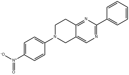 6-(4-NITROPHENYL)-2-PHENYL-5,6,7,8-TETRAHYDROPYRIDO[4,3-D]PYRIMIDINE 结构式