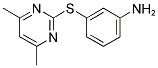 3-[(4,6-DIMETHYLPYRIMIDIN-2-YL)THIO]ANILINE 结构式