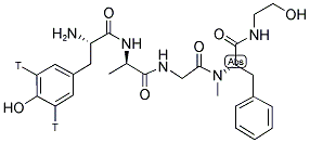 DAMGO, [TYROSYL-3,5-3H] 结构式