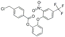 2-[2-Nitro-4-(trifluoromethyl)phenoxy]phenyl 4-(chloromethyl)benzoate 结构式