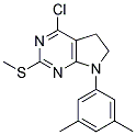 4-CHLORO-7-(3,5-DIMETHYLPHENYL)-6,7-DIHYDRO-2-(METHYLTHIO)-(5H)-PYRROLO[2,3-D]PYRIMIDINE 结构式