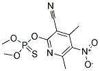 2-[(Dimethoxyphosphorothioyl)oxy]-4,6-dimethyl-5-nitronicotinonitrile 结构式
