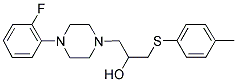 1-[4-(2-FLUOROPHENYL)PIPERAZINO]-3-[(4-METHYLPHENYL)SULFANYL]-2-PROPANOL 结构式