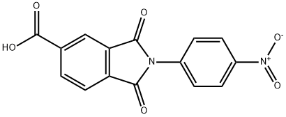 2-(4-硝基-苯基)-1,3-二氧代-2,3-二氢-1H-异5-吲哚甲酸 结构式