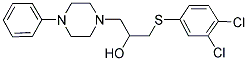 1-[(3,4-DICHLOROPHENYL)SULFANYL]-3-(4-PHENYLPIPERAZINO)-2-PROPANOL 结构式