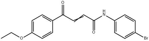 N-(4-BROMOPHENYL)-4-(4-ETHOXYPHENYL)-4-OXO-2-BUTENAMIDE 结构式