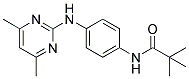 N-[4-[(4,6-DIMETHYLPYRIMIDIN-2-YL)AMINO]PHENYL]TERT-BUTYLCARBOXAMIDE 结构式