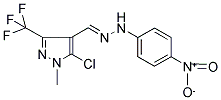 5-CHLORO-1-METHYL-3-(TRIFLUOROMETHYL)-1H-PYRAZOLE-4-CARBALDEHYDE 4-(4-NITROPHENYL)HYDRAZONE 结构式