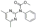 N-(4,6-DIMETHYLPYRIMIDIN-2-YL)-N-PHENYLCARBAMIC ACID, METHYL ESTER 结构式