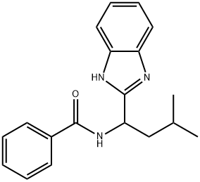 N-[1-(1H-1,3-BENZIMIDAZOL-2-YL)-3-METHYLBUTYL]BENZENECARBOXAMIDE 结构式