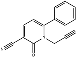 2-OXO-6-PHENYL-1-(2-PROPYNYL)-1,2-DIHYDRO-3-PYRIDINECARBONITRILE 结构式