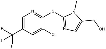 (2-((3-Chloro-5-(trifluoromethyl)pyridin-2-yl)thio)-1-methyl-1H-imidazol-5-yl)methanol