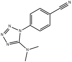 4-[5-(DIMETHYLAMINO)-1H-1,2,3,4-TETRAAZOL-1-YL]BENZENECARBONITRILE 结构式