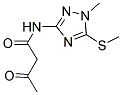 N-[1-METHYL-5-(METHYLSULFANYL)-1H-1,2,4-TRIAZOL-3-YL]-3-OXOBUTANAMIDE 结构式