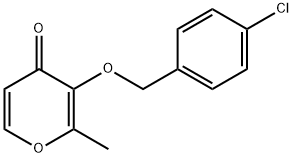 3-[(4-CHLOROBENZYL)OXY]-2-METHYL-4H-PYRAN-4-ONE 结构式