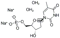 5'-THYMIDYLIC ACID DISODIUM SALT HYDRATE 结构式