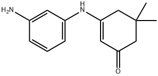 3-((3-AMINOPHENYL)AMINO)-5,5-DIMETHYLCYCLOHEX-2-EN-1-ONE 结构式