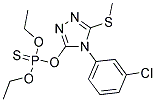 O-[4-(3-CHLOROPHENYL)-5-(METHYLTHIO)-4H-1,2,4-TRIAZOL-3-YL] O,O-DIETHYL PHOSPHOTHIOATE 结构式