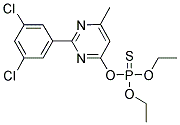 O-[2-(3,5-DICHLOROPHENYL)-6-METHYLPYRIMIDIN-4-YL] O,O-DIETHYL PHOSPHOTHIOATE 结构式