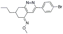 AZA(3-(4-BROMOPHENYL)-7-PROPYL(6,7,8-TRIHYDROCINNOLIN-5-YLIDENE))METHOXYMETHANE 结构式