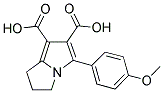 5-(4-Methoxyphenyl)-2,3-dihydro-1H-pyrrolizine-6,7-dicarboxylic acid 结构式