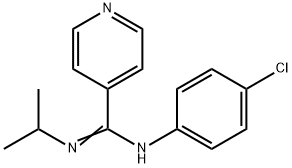 N-(4-CHLOROPHENYL)-N'-ISOPROPYL-4-PYRIDINECARBOXIMIDAMIDE 结构式